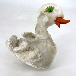 Vintage‎ Rushton Rubber Face Swan Plush Stuff Animal